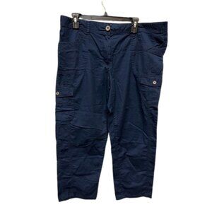 Tommy Hilfiger Women's Navy Blue Cargo Capri Pants size 16